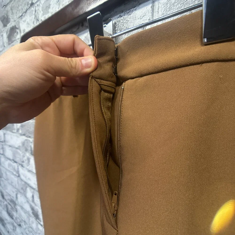 EUC Nicole Miller New York Women's Brown Trousers Size 8 - Picture 5 of 13